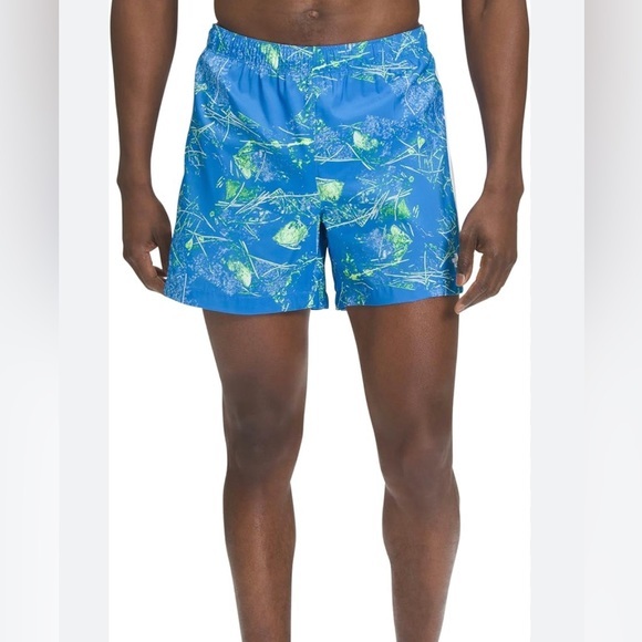 Nwt The North Face Lined Elevation Sonic Blue Green Short, Size Large